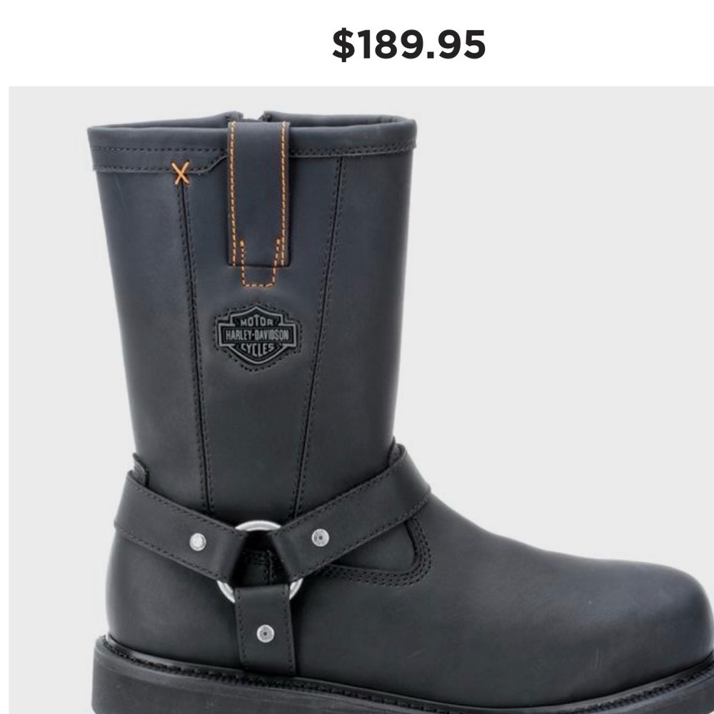 Harley-Davidson Men's Black Riding Boots - Picture 5 of 5